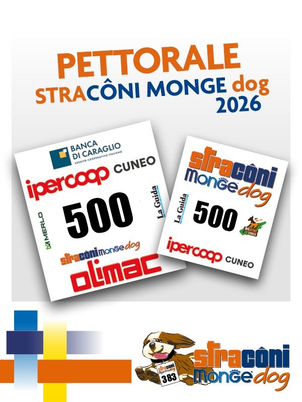 Straconi 2026 Pettorali Monge Dog