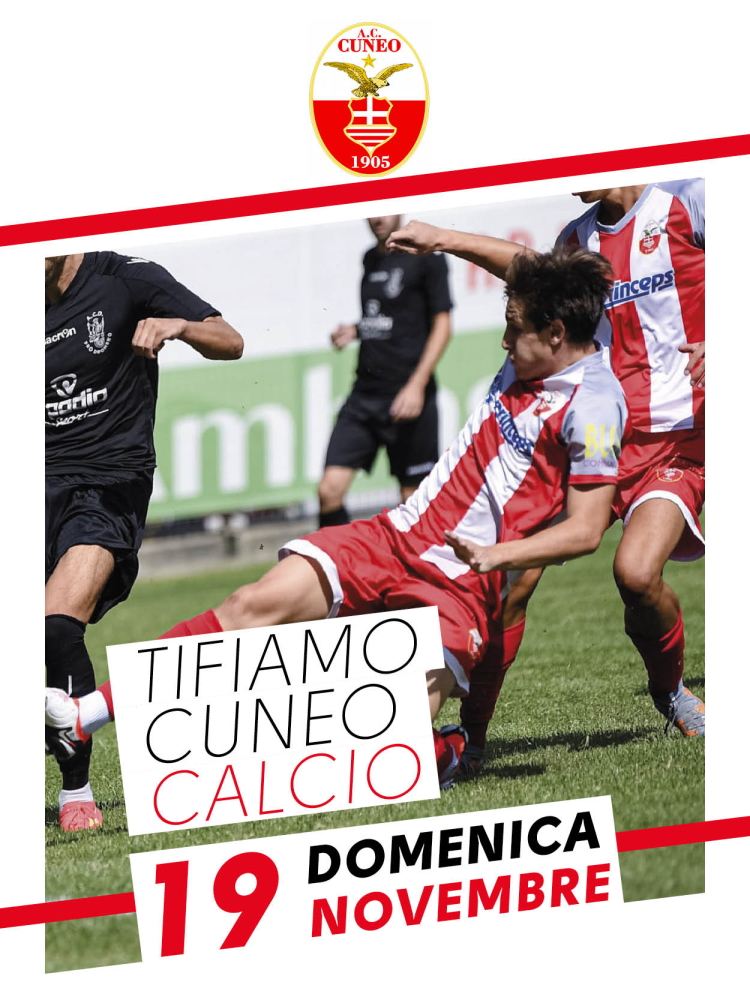 Domenica 19 Novembre -  Tifiamo Cuneo Calcio