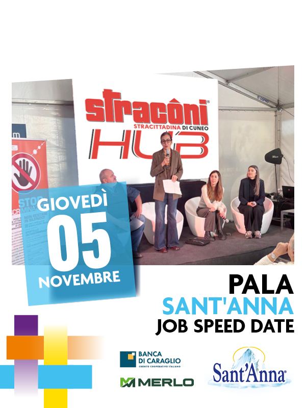 Straconi Evento 2026 Pala Sant'Anna Job Speed Date giovedì 5 novembre