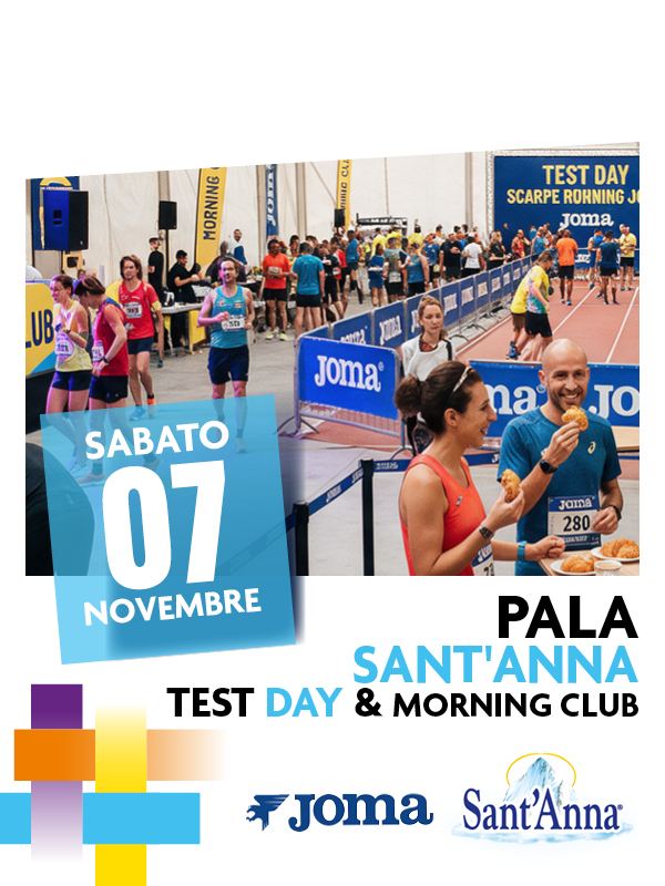 Straconi Evento 2026 Pala Sant'Anna Job test day morning club sabato 7 novembre